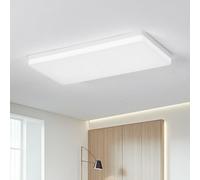 EASY EAGLE Plafon LED Techo, 50x25CM Superficie Panel Led Rectangular 6500K, 50W Lámpara de Techo Moderna, Luz LED Techo Para Oficina Dormitorio Salon Cocina Comedor Balcón, 6800LM