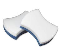 Easy Erasing Pads, 2-8/10"" x4-1/2 x1-1/4, 4/PK, White/Blue, Sold as 1 Package