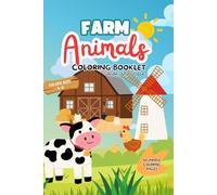 Easy Farm Animals Coloring Book for Kids Ages 4-8: 50 Big and Simple Farm Animal Coloring Pages with Bold Lines