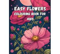 EASY FLOWERS COLOURING BOOK FOR KIDS