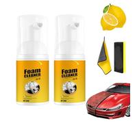 Easy Glow Magic Foam Cleaner, Foam Cleaner Spray Car, Multi-Purpose Foam Cleaner, No Flushing Car Upholstery Cleaner, Car Foam Cleaner, Multifunctional, Foam Cleaner for Car and House (2, 30ml)