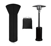 Easy-Going Cubierta para calentador de patio con cremallera y bolsa de almacenamiento, cubierta impermeable para calentador al aire libre, resistente al polvo, resistente a los rayos UV, resistente al viento (89 pulgadas de alto x 33 pulgadas de profundidad x 19 pulgadas B, negro)