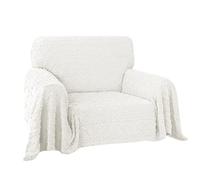 Easy-Going Funda de sofá y silla de 80 x 102 pulgadas, funda de terciopelo jacquard para sofá de 1 cojín, fundas seccionales en forma de L para perros, manta de sofá lavable, protector de muebles para