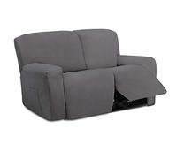 Easy-Going Funda elástica de Microfibra para sofá reclinable seccional, Suave Forro Polar Ajustable para sofá de 2 Asientos, Lavable, Protector de Muebles con Elasticidad para niños (sofá biplaza,