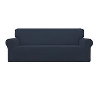 Easy-Going Funda elástica para sofá, 1 Pieza, Protector de Muebles, Suave, Parte Inferior elástica, para niños, Tela Jacquard de Elastano a Cuadros pequeños (sofá, Azul Oscuro)