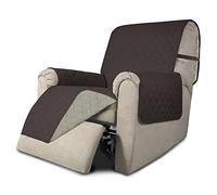 Easy-Going Funda Reversible para Silla reclinable, Resistente al Agua, Protector de Muebles con Correas elásticas, para Mascotas y Perros (sillón reclinable de 22 Pulgadas, Chocolate/Beige)