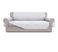 Easy-Going Funda Reversible para sofá, Resistente al Agua, con Varillas de Espuma y Correas elásticas, Protector de Muebles para Mascotas, niños, Perros, Gatos (sofá, Blanco/Blanco)