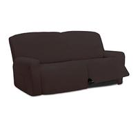 Easy-Going Oversized 6 Pieces Microfiber Stretch Sectional Recliner Loveseat Sofa Slipcover Soft Fitted Fleece 2 Seats Couch Cover Washable Furniture Protector with Elasticity for Kids Pet Chocolate