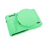 Easy Hood Funda para cámara Canon G7 X Mark III y G7X3, funda protectora de silicona suave con cubierta de lente extraíble para cámara Canon Powershot G7X Mark III, color verde, Purple, Funda para