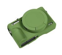 Easy Hood Funda para cámara digital Canon Powershot G7 X Mark III, funda protectora de silicona suave con cubierta de lente extraíble para cámara réflex digital Canon Powershot G7X Mark III (verde)