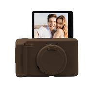 Easy Hood Funda para Cámara Kodak PIXPRO C1,Funda de Silicona,Marrón | con Cubierta de Lente Extraíble,Antiarañazos,Ligera