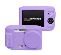 Easy Hood Funda para Cámara Kodak Pixpro FZ45, Funda de Silicona Suave con Tapa de Lente Extraíble, Funda Ligera y Resistente a Los Arañazos, Color Morado