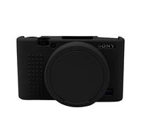 Easy Hood Funda para cámara Sony RX100 VII, funda protectora de silicona suave, cubierta protectora de lente extraíble para cámara digital Sony DSC-RX100 VII DSC-RX100M7 (negro)