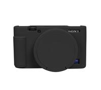 Easy Hood Funda Protectora para Cámara Sony RX100, Funda de Silicona Suave Ligera con Tapa de Lente Extraíble Cubierta para Cámara Digital Sony DSC-RX100 III RX100 IV RX100 V RX100 VII, Negro