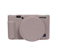 Easy Hood Funda Protectora para Cámara Sony RX100 VII/Vi, Funda de Silicona Suave Ligera con Tapa de Lente Extraíble para Cámara Digital Sony Dsc- RX100 Vi RX100 VII, Tiffany Gris