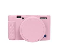 Easy Hood Funda Protectora para Cámara Sony RX100 VII/Vi, Funda de Silicona Suave Ligera con Tapa de Lente Extraíble Cubierta para Cámara Sony Dsc- RX100 Vi RX100 VII, Rosa