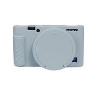 Easy Hood Funda Protectora para Cámara Sony RX100 VII/Vi, Funda de Silicona Suave Ligera con Tapa de Lente Extraíble Cubierta para Cámara Sony Dsc- RX100 Vi RX100 VII, Gris Claro