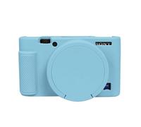 Easy Hood Funda Protectora para Cámara Sony RX100 VII/Vi, Funda de Silicona Suave Ligera con Tapa de Lente Extraíble Cubierta para Cámara Sony Dsc- RX100 Vi RX100 VII, Azul