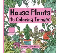 Easy Houseplants: A Simple & Relaxing Coloring Book for Adults: 15 Calming Pages of Potted Plants for Stress Relief and Mindful Creativity