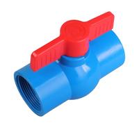 Easy Installion - Válvulas redondas manuales de PVC resistentes de 47 mm para riego de jardín y sistemas de agua, interruptores de válvulas de giro a la derecha