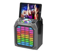 EASY KARAOKE Centro de Fiesta con espectáculo de Luces y micrófono inalámbrico