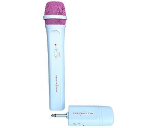 Easy Karaoke EKS-717 - Micrófono inalámbrico, color rosa y blanco