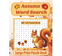 Easy Large Print Autumn Word Search Book: Relaxing Fall Word Searches for Adults and Seniors Featuring Spacious Layouts and Simple Puzzles