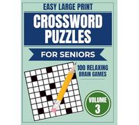 Easy Large Print Crossword Puzzles for Seniors: 100 Simple Large print Crossword Puzzles about Travel & Places theme and more for Relaxing Brain | ... Easy Clues | Gifts for vacation, and holidays