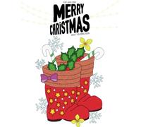 Easy Large Print Merry Christmas Adult Coloring Book: 50 Simple and Festive Holiday Designs for Relaxation - Perfect for Seniors & Beginners