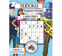 Easy Large Print Sudoku Puzzle Book: 100 Puzzles | American Giants | Muffler Men | Beginner Friendly | One Per Page | Solutions Included (Find Your Neutral Puzzle Collection)