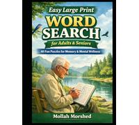 Easy Large Print Word Search for Adults & Seniors: 40 Fun Puzzles for Memory & Mental Wellness