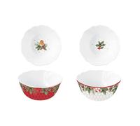Easy Life Caja de 2 cuencos D14 cm / H6 cm de porcelana Christmas Berries