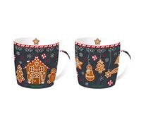 Easy Life Caja de 2 tazas 35CL de porcelana fina