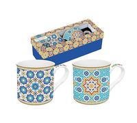Easy Life - Caja de 2 tazas de 30 e porcelana con tapa de mania new