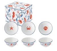 Easy Life Caja de 3 copas de 10 cm de diámetro en porcelana