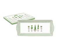 Easy Life Estuche plano para pastel, 35 x 15 cm, de porcelana
