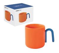 Easy Life - Juego de 1 taza de 35 cl, de porcelana creativa color naranja