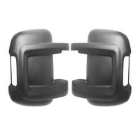 Easy Link 2 x Cubierta de espejo retrovisor izquierdo derecho negro brazo corto compatible con Peugeot Boxer Citroen Jumper Fiat Ducato 2006-2020 735424438 735424437