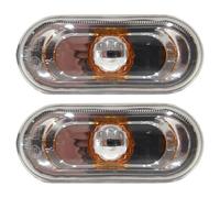 Easy Link 2x Intermitentes Laterales Indicadores Amarillo Compatible con Seat Ibiza Cordoba Leon Altea Mii Toledo Arosa Exeo Skoda Citigo VW UP 6L0949117A 1J0949117 3B0949117B 3B0949117C