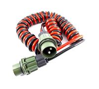 Easy Link Cable en espiral OTAN, 24 V, 2 pines, 2 x 35 mm2, 4 m, aplicación para camión.