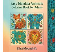 Easy Mandala Animals Coloring Book for Adults