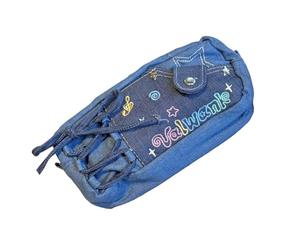 Easy Neat - Estuche brillante con extremo de cordón, interior espacioso para lápices, borradores, reglas, cuatro mil bibliotecas escolares, estuche de poliéster permanente