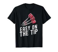 Easy On The Tip Dardos Sarcásticos Flecha Camiseta