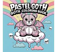 Easy Pastel Goth Coloring Book Pages: Bold & Simple Pastel Goth Designs for All Ages - Relaxing, Fun & Stress-Relief Coloring with Large, Easy-to-Color Art