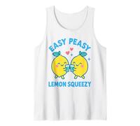 Easy Peasy Lemon Squeezy Fun Ropa de verano para mujeres y niñas Camiseta sin Mangas