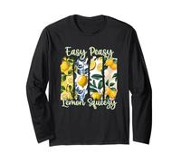Easy Peasy Lemon Squeezy Lindo diseño de verano Manga Larga