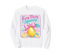 Easy Peasy Squeezy Lemon Bow Summer Cítrico Estilo Bonito Sudadera