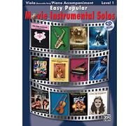 Easy popular movie instrumental solos for strings - alto et piano niveau 1 - recueil + cd (Pop Instrumental Solo Series)