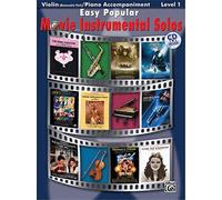 Easy Popular Movie Instrumental Solos - Violin And Piano Accompaniment. Partituras, CD para Violín, Acompañamiento de Piano