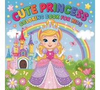 Easy Princess Coloring Book for Girl.: Easy Princess Coloring Pages with Big Shapes for Fun, Creativity, and Relaxation.